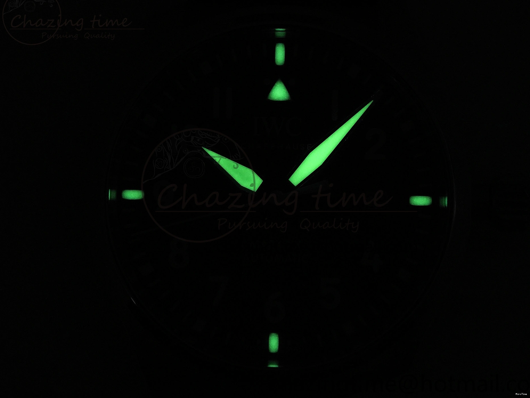 MIROTIME 0127 Pilot Mark XX IW328205 ZF 1:1 Best Edition Green Dial on Brown Leather Strap A UrbanStyle 7029